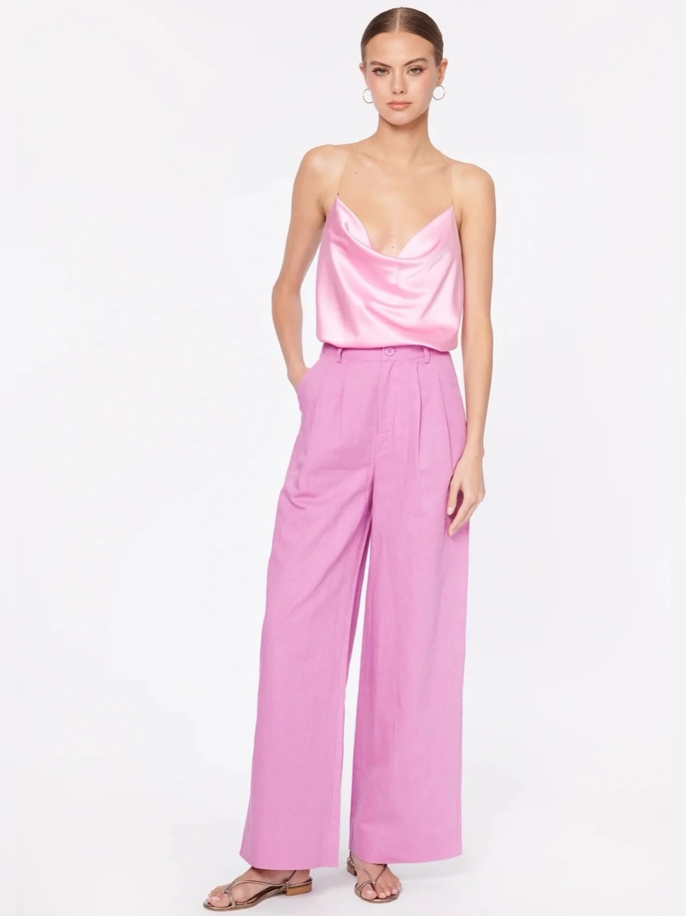 CAMI NYC Rylie Pant in Pansy Pink